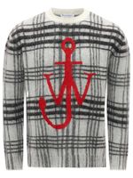 JW Anderson pull à motif tartan - Blanc - thumbnail