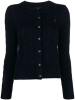 Polo Ralph Lauren cardigan en maille torsadée - Bleu