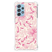 Samsung Galaxy A73 Case Pink Flowers