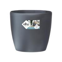 Elho Brussels Rond Wielen 40 - Bloempot voor Binnen - Ø 39.0 x H 36.5 cm - Antraciet