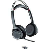 Plantronics UC B825M On Ear headset Telefoon Bluetooth Stereo Zwart Noise Cancelling Microfoon uitschakelbaar (mute) - thumbnail