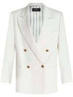 ETRO blazer à boutonnière croisée - Blanc