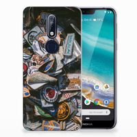 Nokia 7.1 Siliconen Hoesje met foto Badges