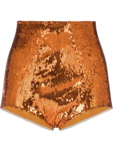 Dolce & Gabbana short à sequins - Orange