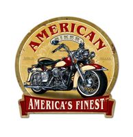 American Biker Zwaar Metalen Bord - thumbnail