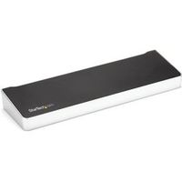 StarTech.com DK30CH2DPPDU USB 3.0 (3.1 Gen 1) Type-C Zwart, Zilver notebook dock & poortreplicator