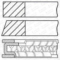 Zuigerveerset GOETZE ENGINE, u.a. für Opel, Vauxhall, Saab, Fiat, Alfa Romeo - thumbnail