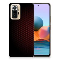 Xiaomi Redmi Note 10 Pro TPU bumper Geruit Rood