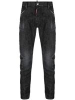 DSQUARED2 jean slim à effet délavé - Noir