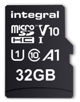 Integral 32GB HIGH SPEED MICROSDHC/XC V10 UHS-I U1 MicroSD - thumbnail