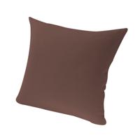 Jersey kussensloop van bio-katoen, mokka 80 x 80 cm