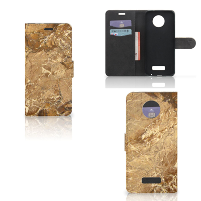 Motorola Moto Z Bookcase Marmer Creme