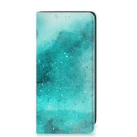 Bookcase Samsung Galaxy A41 Painting Blue - thumbnail