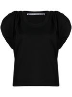 Alexander Wang t-shirt à manches froncées - Noir - thumbnail