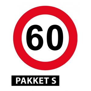 Feestartikelen 60 jaar pakket klein   -