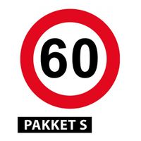 Feestartikelen 60 jaar pakket klein   -