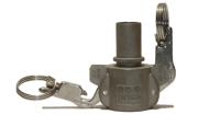 Camlock Saflock CC RVS met gladde TW tule 1-1/2" - thumbnail