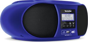 TechniSat DIGITRADIO 1990 Radio/CD-speler DAB+, VHF (FM) AUX, Bluetooth, CD, USB Acculaadfunctie, Wekfunctie Blauw