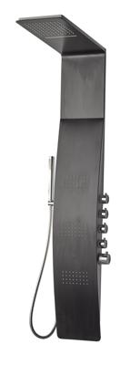 Best-Design Berdorf douchepaneel aluminium mat-zwart