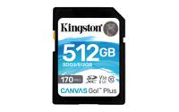 Kingston Technology 512GB SDXC Canvas Go Plus 170R C10 UHS-I U3 V30 - thumbnail