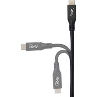 Renkforce USB-kabel USB 4.0 USB-C 0.80 m Zwart Aluminium-stekker RF-4870098 - thumbnail