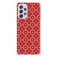 Samsung Galaxy A33 Doorzichtige Silicone Hoesje Batik Rood