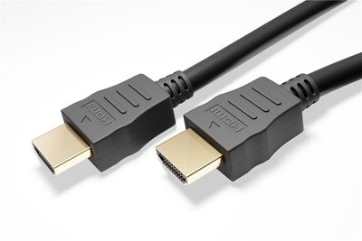 Goobay 61163 HDMI-kabel HDMI Verbindingskabel HDMI-A-stekker 10 m Zwart 4K UHD, Verguld, eARC