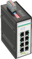 WAGO 852-1102 switch, 8 poorten, Gigabit Ethernet, 50 mm breedte, 120 mm hoogte, 105 mm diepte