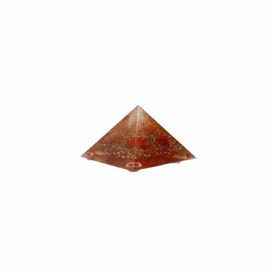 Orgonite Piramide Bergkristal/ Jaspis (90 mm) Orgonite Piramide Bergkristal/ Jaspis (90 mm)