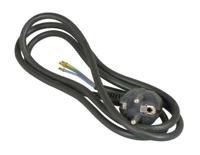 Zwart Aansluitsnoer met Randaarde | 1,5 Meter