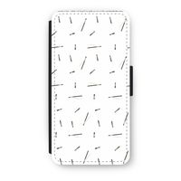 Hipster stripes: iPhone 8 Plus Flip Hoesje