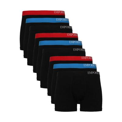 Emporio Armani 9-pack brief boxershorts - zwart/rood/blauw Emporio Armani 9-pack brief boxershorts - zwart/rood/blauw