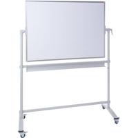 Dahle Mobiel whiteboard BASIC (b x h) 1200 mm x 1800 mm Wit Gelakt Draaibaar, Aan beide zijden te gebruiken, Incl. opbergbakje, Incl. wielen