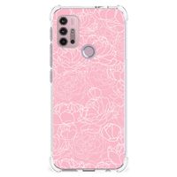 Motorola Moto G30 | G20 | G10 Case White Flowers - thumbnail