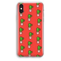 Mini cactus: iPhone XS Max Transparant Hoesje