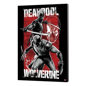 Marvel Wooden Wall Art Deadpool & Wolverine 03 Maximum Effort 35 x 50 cm