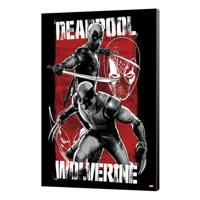 Marvel Wooden Wall Art Deadpool & Wolverine 03 Maximum Effort 35 x 50 cm - thumbnail