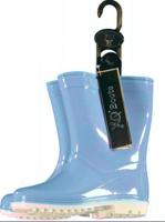 XQ Footwear regenlaarzen halfhoog junior rubber lichtblauw mt 35