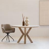 Eettafel Heleen Naturel 130cm - Giga Meubel