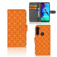 Motorola Moto G Pro Telefoon Hoesje Batik Oranje - thumbnail