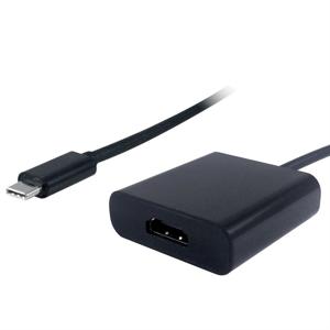 Value 12.99.3211 USB-C-displaykabel USB-C / HDMI Adapterkabel USB-C stekker, HDMI-A-bus 0.10 m Zwart