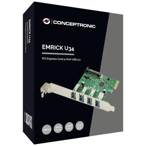 Conceptronic EMRICK U34, 4-Port-USB-3.0 PCI-Express-Karte PCI Express kaart PCIe