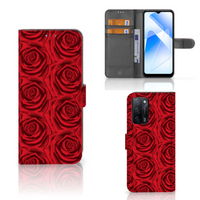 OPPO A16/A16s/A54s Hoesje Red Roses - thumbnail