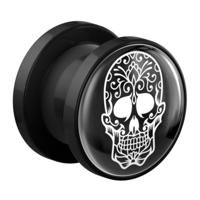 Tunnel met Magisch Doodshoofd Design Acryl Tunnels & Plugs - thumbnail