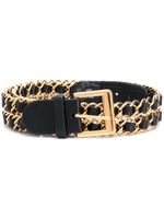 CHANEL Pre-Owned ceinture à détails de chaînes - Noir - thumbnail