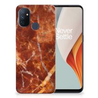 OnePlus Nord N100 TPU Siliconen Hoesje Marmer Bruin