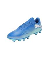 PUMA FUTURE 7 PLAY FG/AG voetbalschoenen Hyperlink Blue Mint White, 43 EU