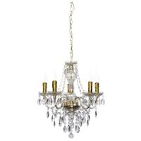 Trio Kroonluchter Luster Crystal 52cm 5-lichts goud R1107-03