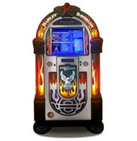 Rock-Ola Bubbler Harley-Davidson Digital Music Center Jukebox - Roestvij Staal