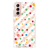 Samsung Galaxy S21 FE Doorzichtige Silicone Hoesje Dots